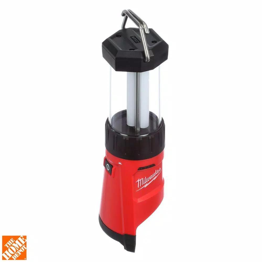 Milwaukee M12 12V Lithium-Ion 400-Lumen LED Lantern/Flood Light Kit with 3.0Ah Battery and Portable Charger