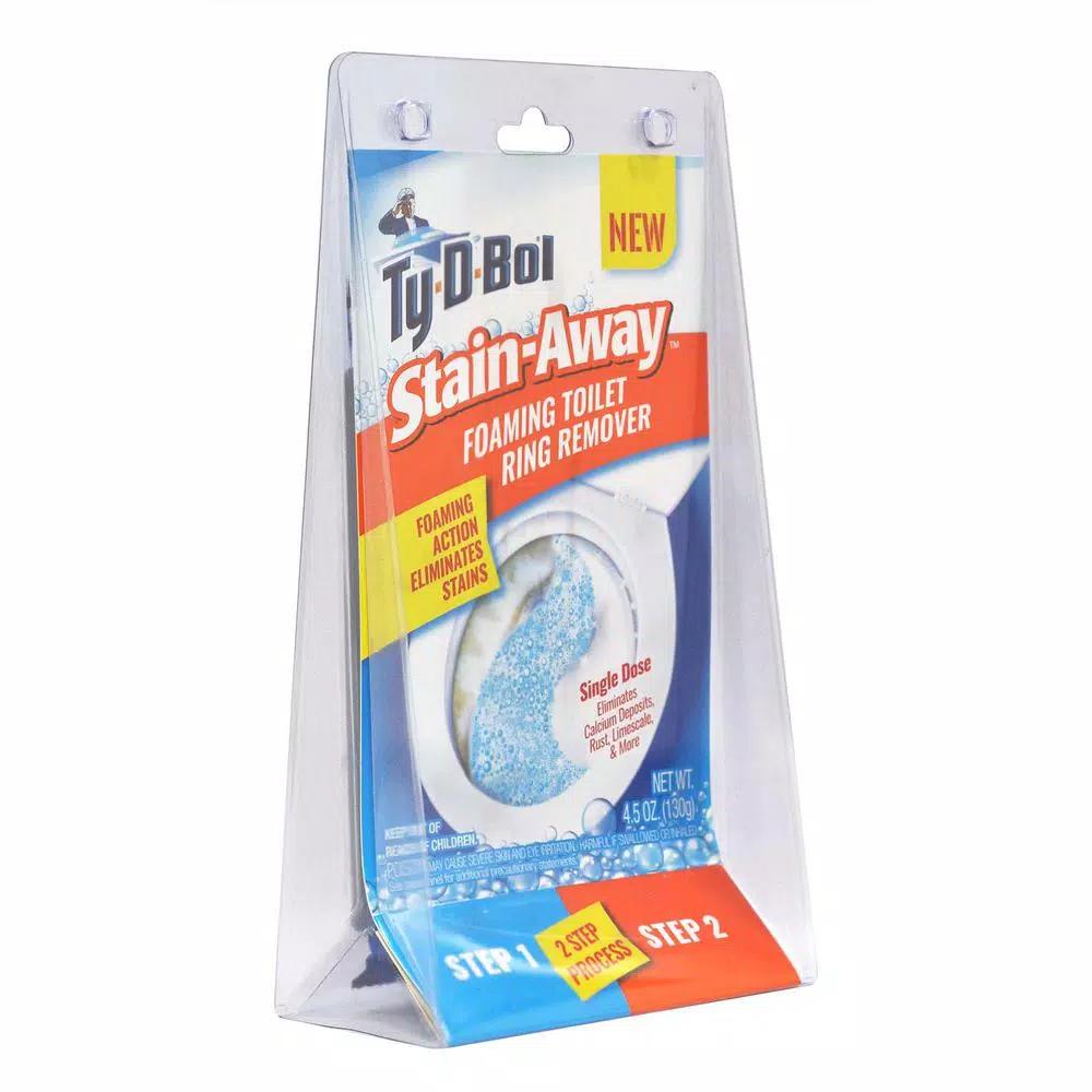 Ty-D-Bol Stain Away Foaming Toilet Ring Remover, 4.5 oz (3 Pack)