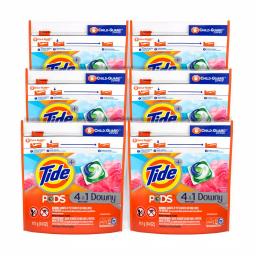 Tide PODS plus Downy April Fresh Scent Laundry Detergent Pods, 15-Count (6-Pack) thumbnail 1