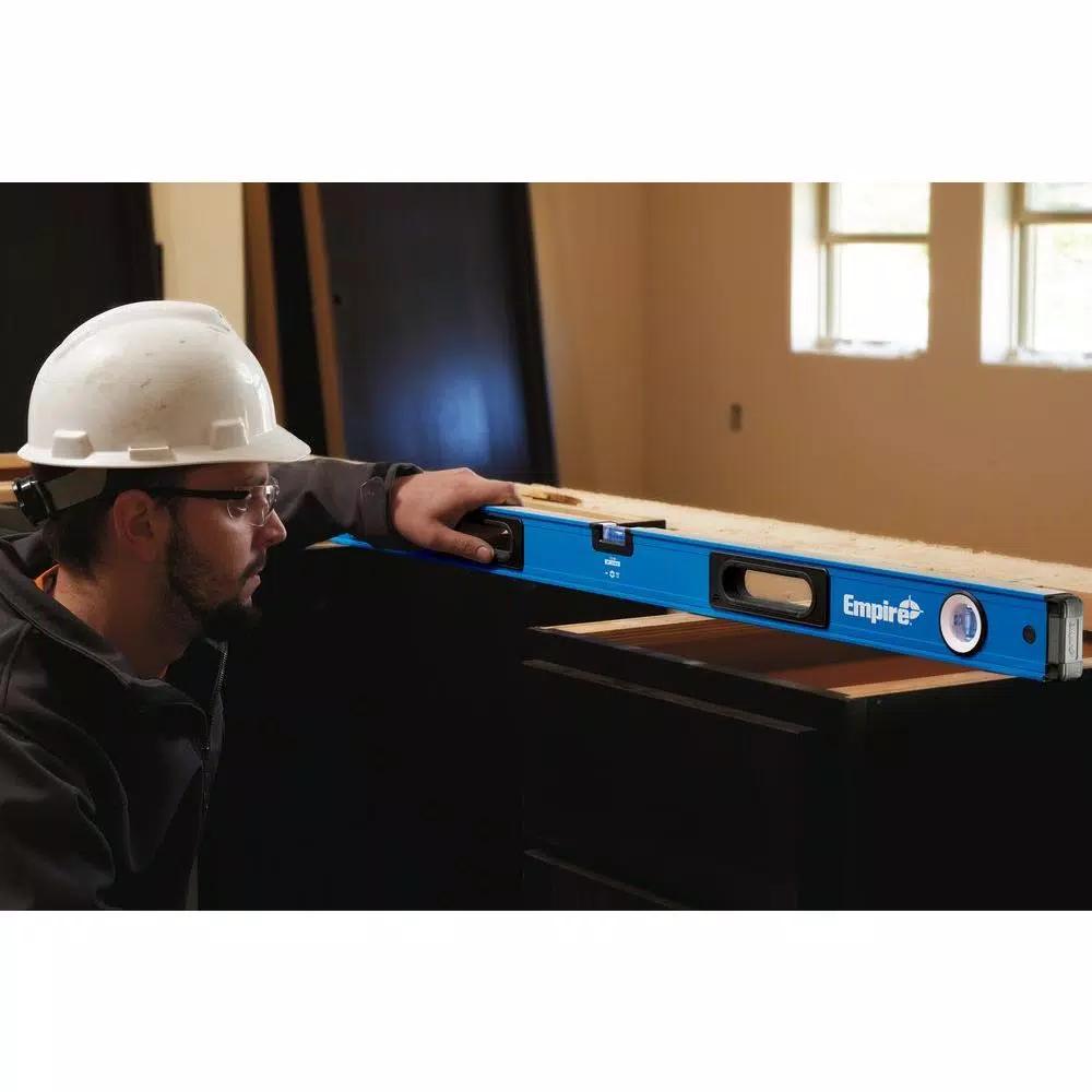Empire e75 Series True Blue 48 in. Box Level and 12 in. Magnetic Level Set