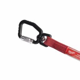Milwaukee 10 lb. 72 in. Extended Reach Locking Tool Lanyard, Red thumbnail 5