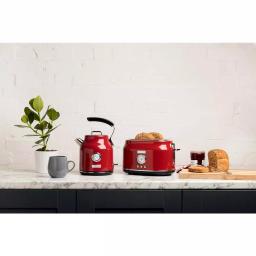 Haden Dorset 1500W 2-Slice Wide Slot Retro Toaster - Red thumbnail 7