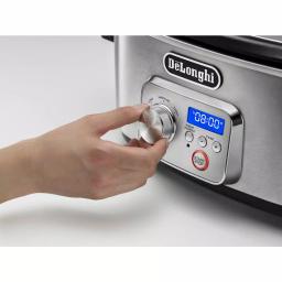 DeLonghi Livenza 6 Qt. Programmable Slow Cooker with Stovetop-Safe Pot, Stainless Steel thumbnail 2