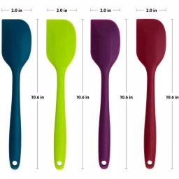 OVENTE Premium Silicone Spatula Set, 4-Piece Heat-Resistant Non-Stick Spatulas with Stainless Steel Core thumbnail 7