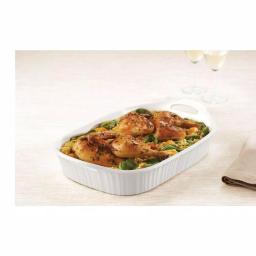 Corningware French White 3-Qt Ceramic Oval Casserole Baker, White thumbnail 6