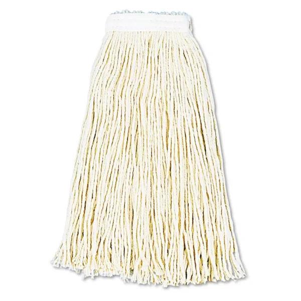 Boardwalk Premium 16oz Cotton Cut-End Wet Mop Heads, White, 12/Carton