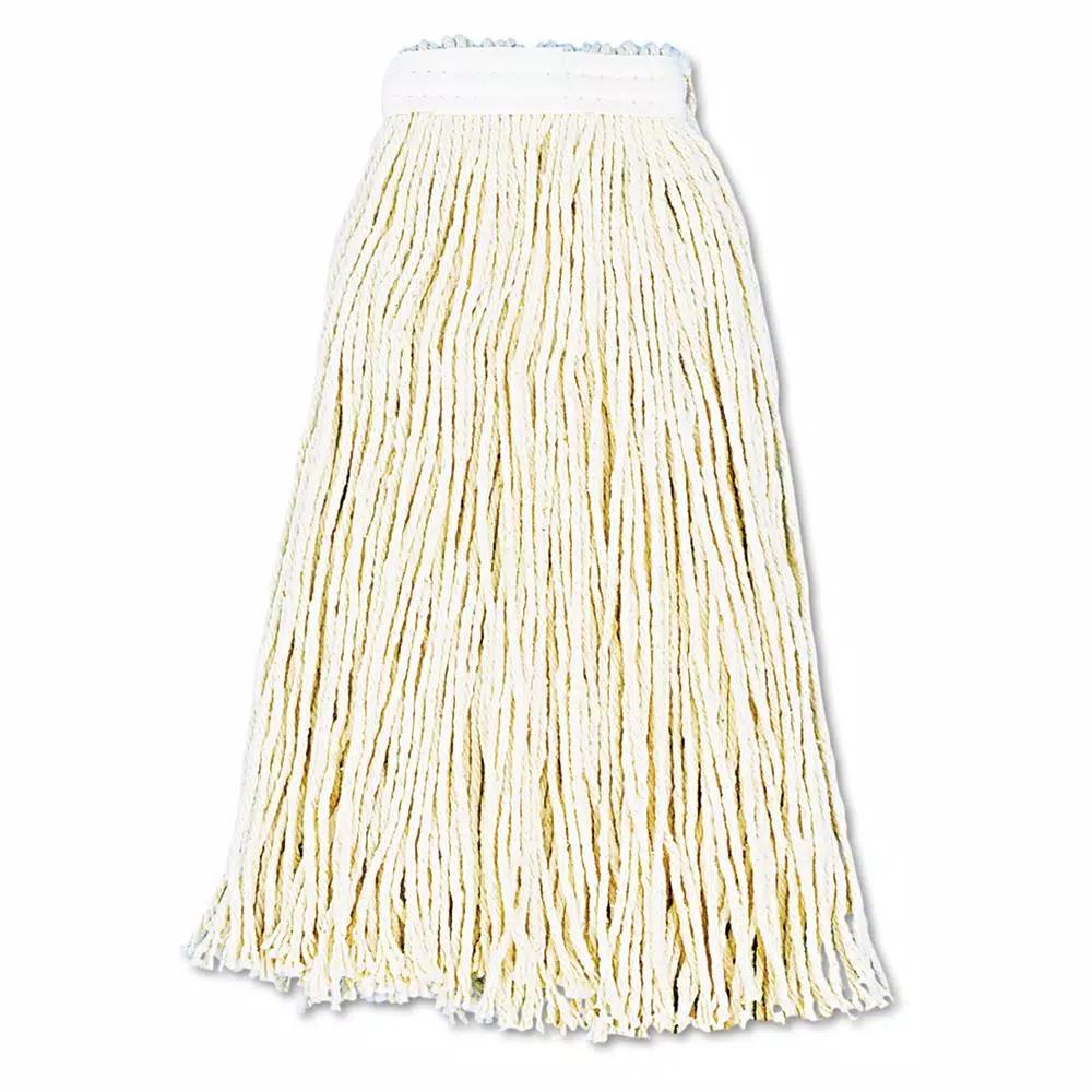 Boardwalk Premium 16oz Cotton Cut-End Wet Mop Heads, White, 12/Carton