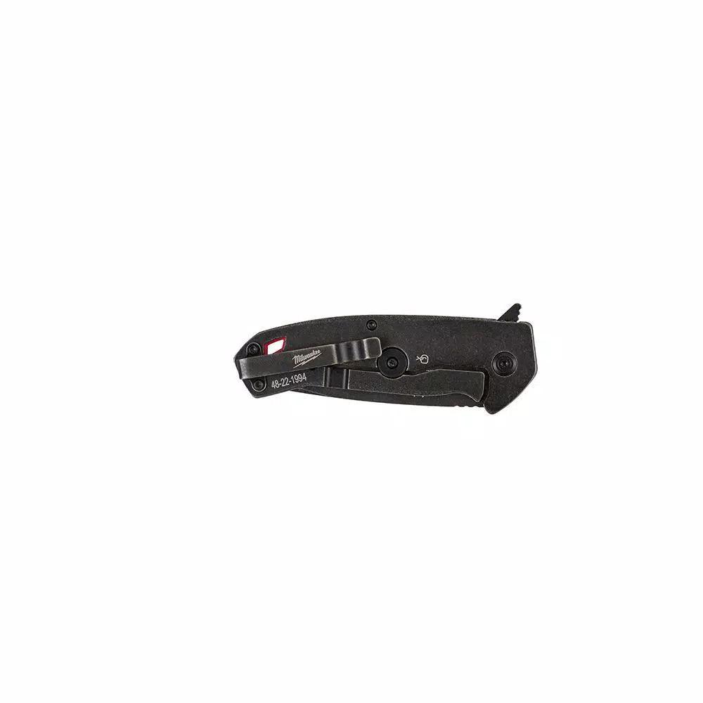 Milwaukee Hardline 3 in. D2 Steel Smooth Blade Folding Pocket Knife