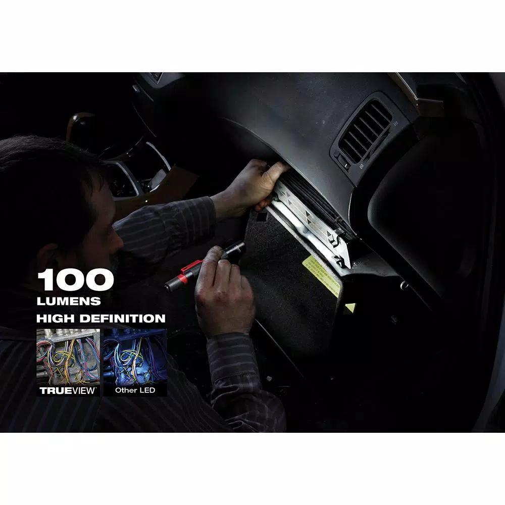 Milwaukee 100 Lumen TRUEVIEW High Definition LED Aluminum Penlight with Clip