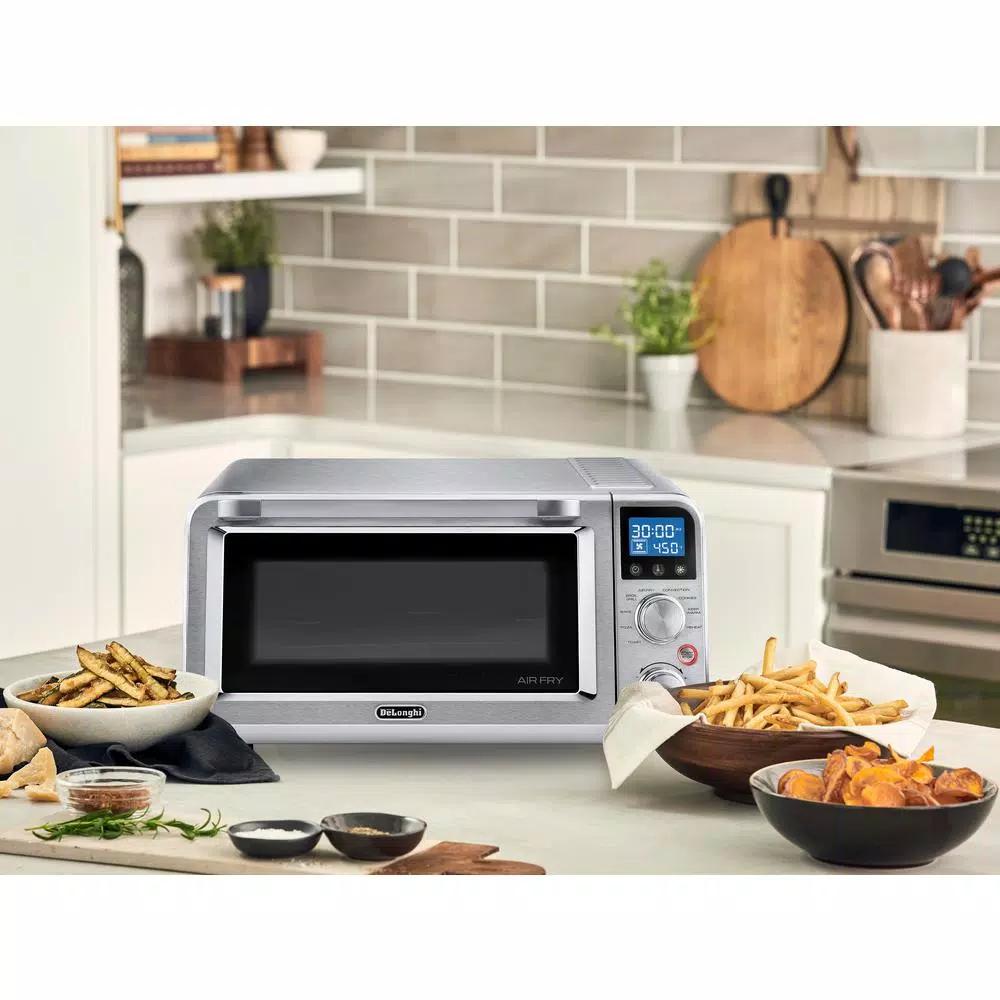 DeLonghi Livenza 2000W 6-Slice Stainless Steel Air Fryer Convection Toaster Oven