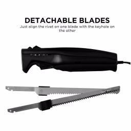 Ovente 17.5 in. Stainless Steel Electric Kitchen Knife with Sheath and Safety Button thumbnail 4