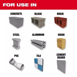Milwaukee SHOCKWAVE 5/16 in. Carbide Multi-Material Drill Bit, 6 in. Length, 1/4 in. Hex Shank thumbnail 2