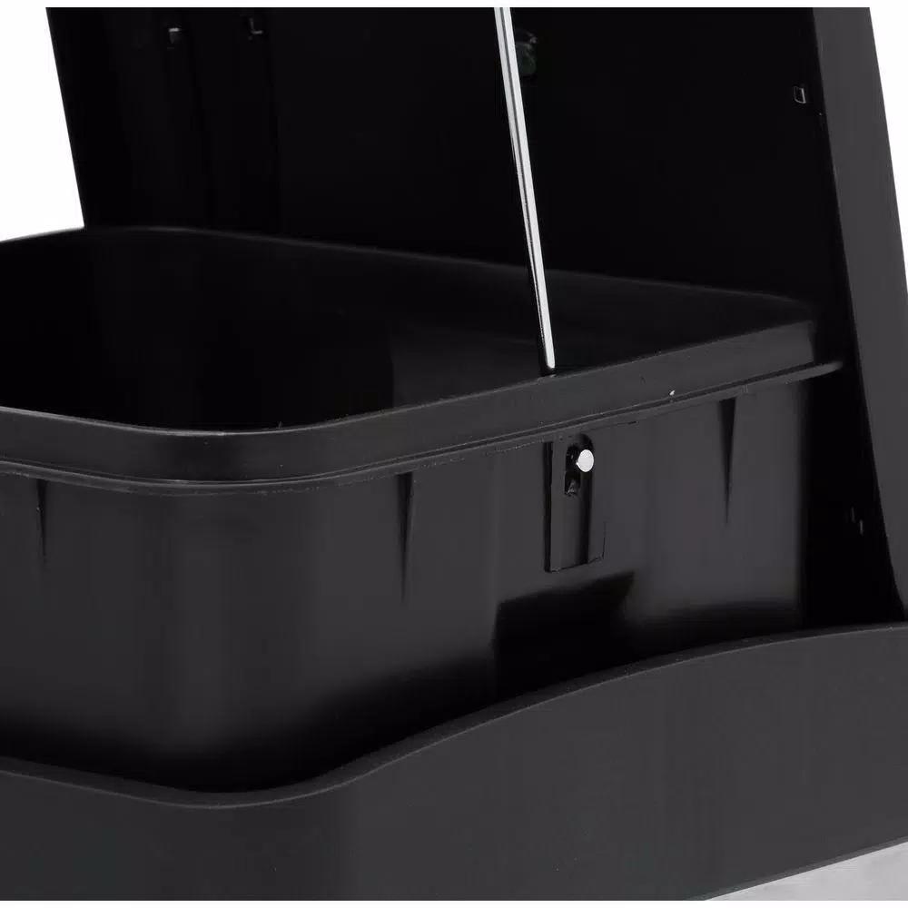 Step N' Sort 16-Gallon 2-Compartment Stainless Steel Trash Can and Recycling Bin