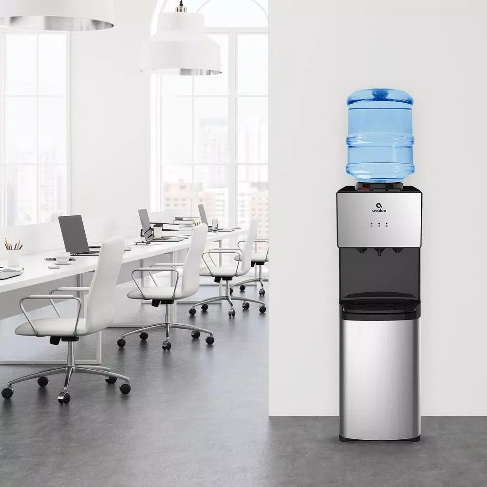 Avalon 3-Temperature Top Loading Water Cooler Dispenser, Stainless Steel