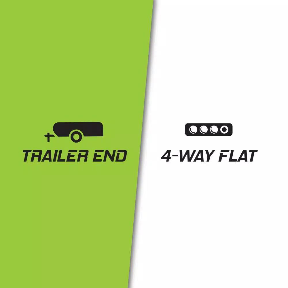 TowSmart 21 ft. 4-Way Flat Trailer Electrical Connector Cable