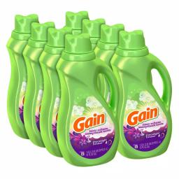 Gain Moonlight Breeze Liquid Fabric Softener, 51 oz (60 Loads), 8-Pack thumbnail 1