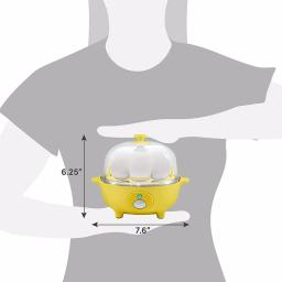 Maximatic 7-Egg Automatic Easy Egg Cooker with Poaching Tray - Yellow thumbnail 6