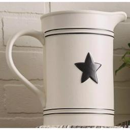 Park Designs Levingston Country Star 72 oz. Stoneware Ceramic Pitcher thumbnail 2