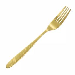 Megachef La Vague 20-Piece Matte Gold Flatware Set, 18/10 Stainless Steel Service for 4 thumbnail 2