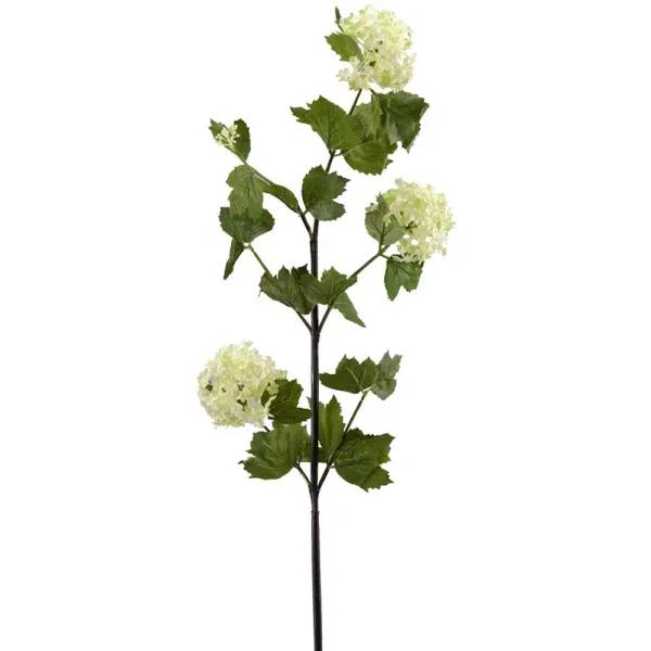 D&W Silks Cream and Green Snowball Spray Faux Plant (Set of 3)
