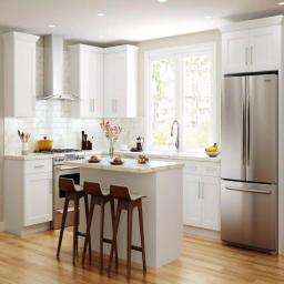 Hampton Bay Shaker Ready To Assemble 18 in. Wine Rack Kitchen Cabinet, Denver White thumbnail 4
