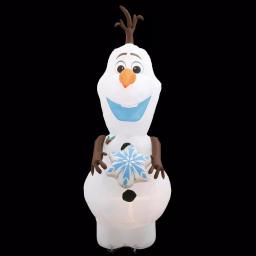 Disney Frozen 11 ft. Pre-Lit Inflatable Olaf with Snowflake Airblown Holiday Decoration thumbnail 7