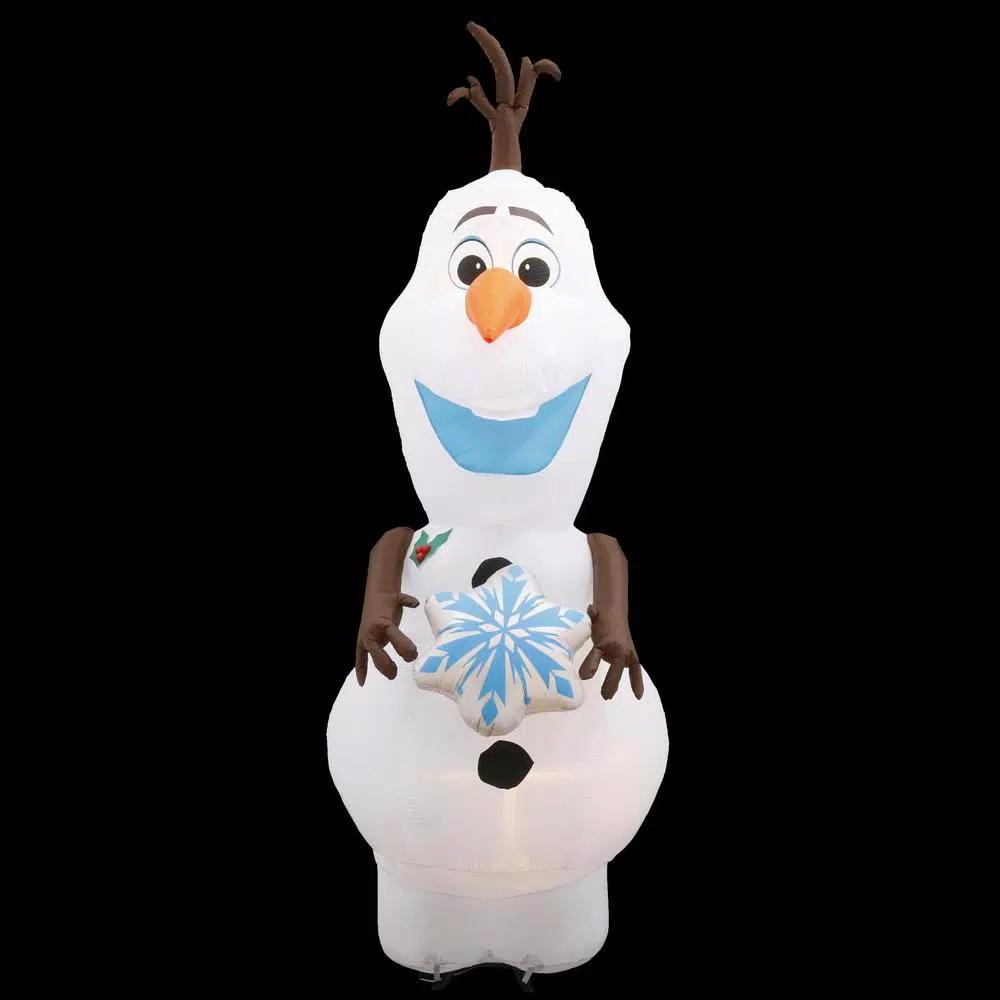 Disney Frozen 11 ft. Pre-Lit Inflatable Olaf with Snowflake Airblown Holiday Decoration