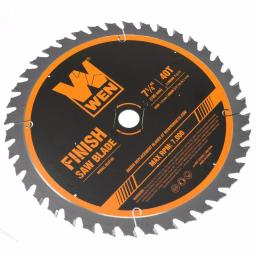 WEN 7.25 in. 40-Tooth Carbide-Tipped Professional Finish Saw Blade for Miter and Circular Saws thumbnail 4