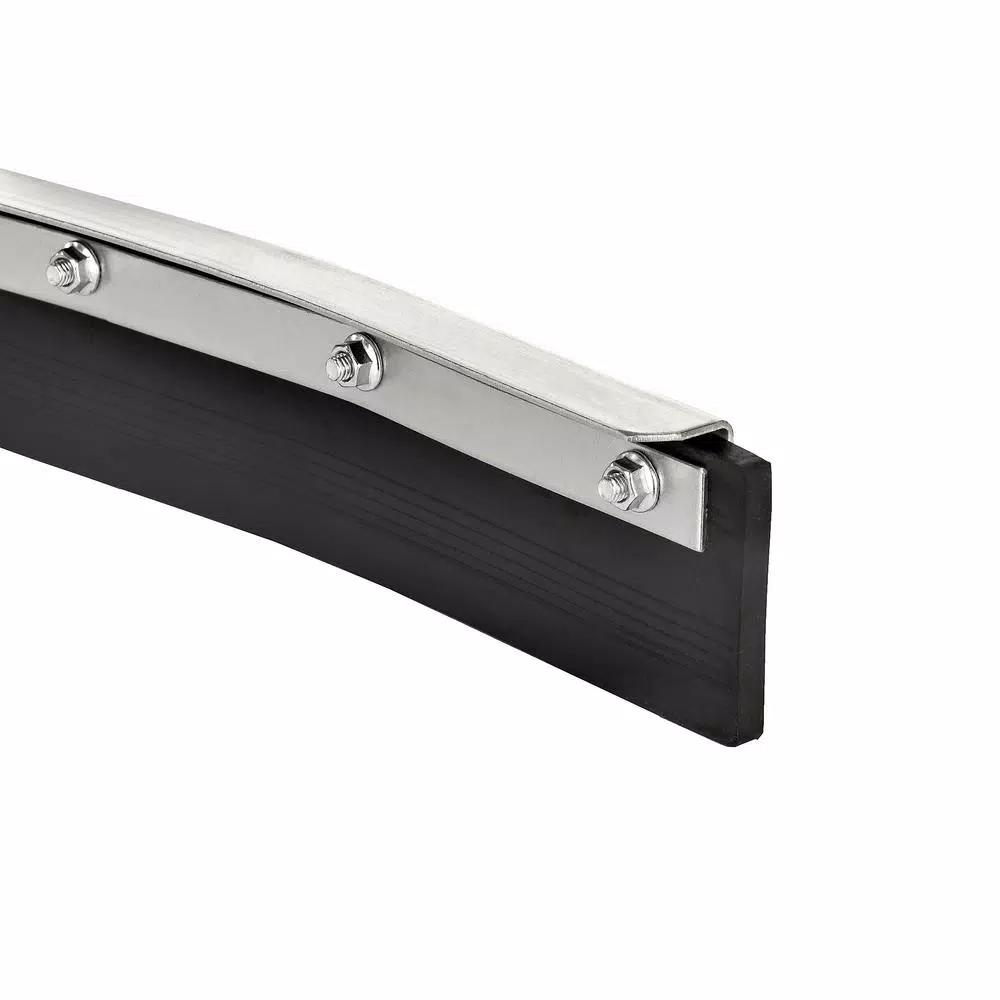 Alpine Industries 36 in. Heavy-Duty Curved Floor Squeegee, Steel Frame, Black