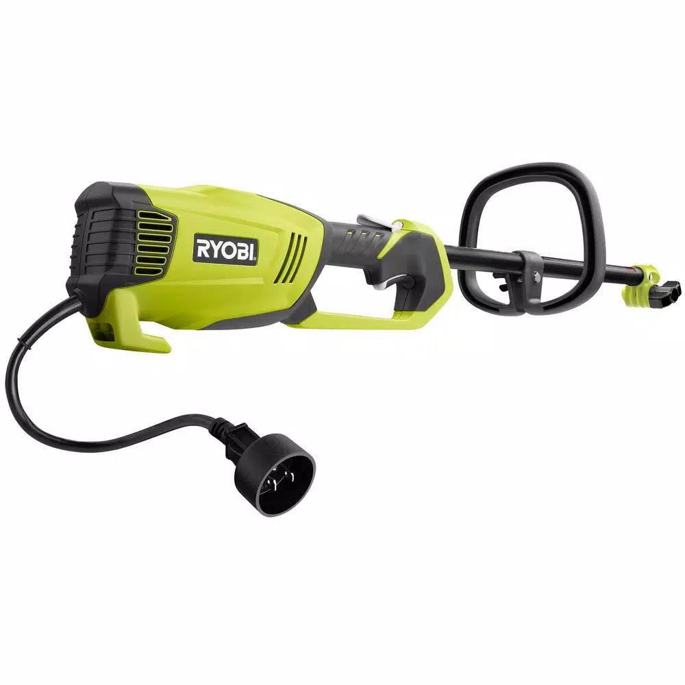 RYOBI 10 Amp Electric String Trimmer, 18 in. Cutting Swath, Attachment Capable