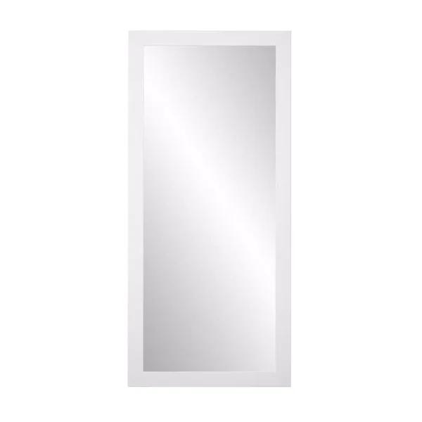 BrandtWorks American Value Modern Matte White Composite Framed Mirror, 65.5 in. x 32 in.