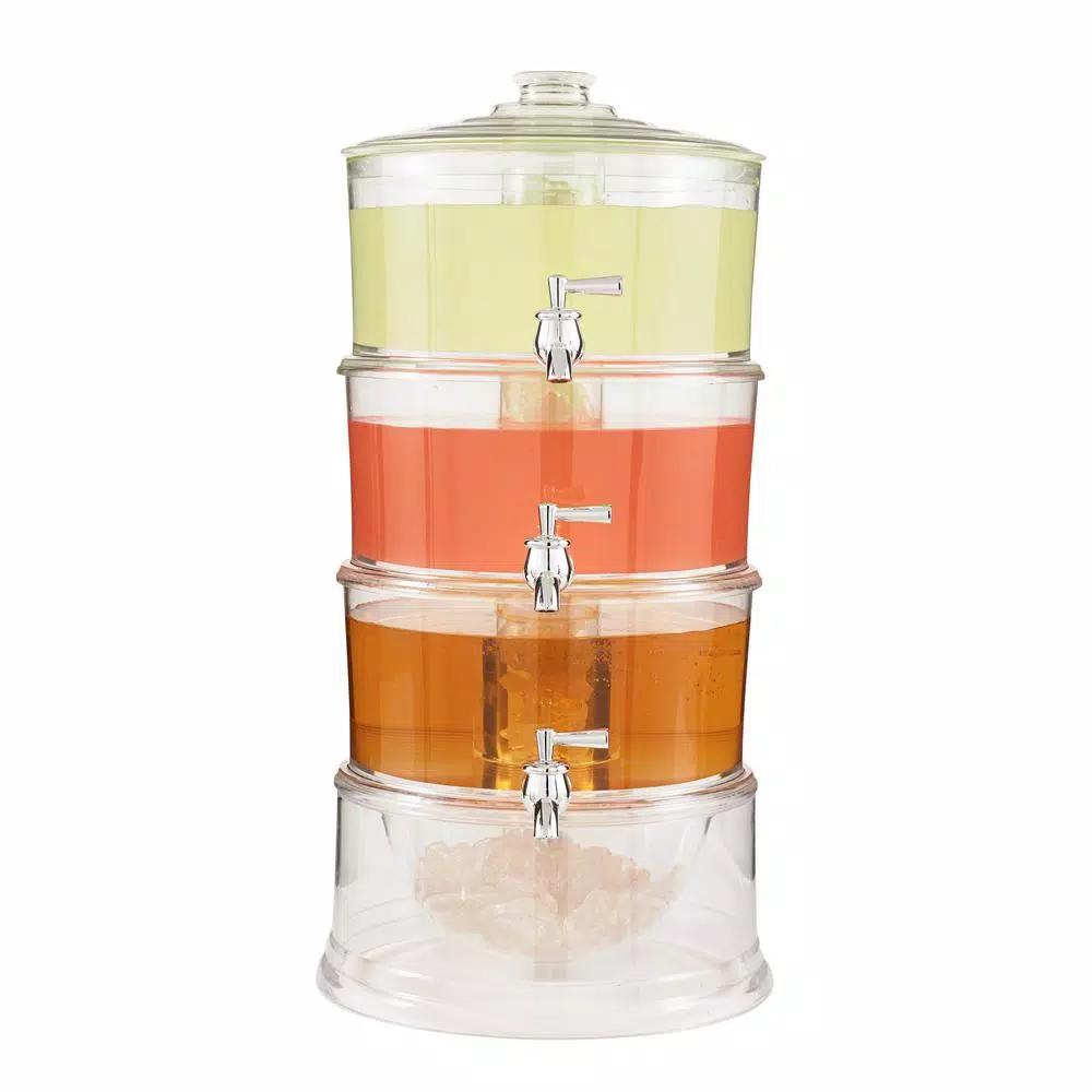 Home Essentials and Beyond 1 Gallon Glass Beverage Dispenser with Removable Lid