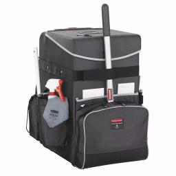 Rubbermaid Large Executive Quick Cart with Telescopic Handle, Dark Gray, 60 lb. Capacity thumbnail 1