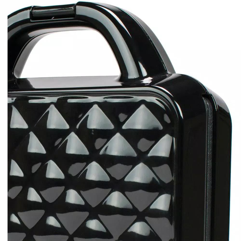 Brentwood Appliances Couture Purse Nonstick Dual Waffle Maker, Black