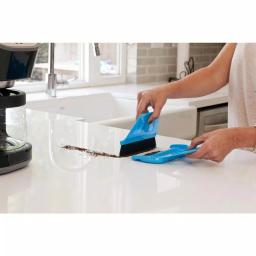 WISP miniWISP 6 in. Blue Whisk Broom and 7 in. Plastic Dustpan Set with Electrostatic Bristle Seal Technology thumbnail 8