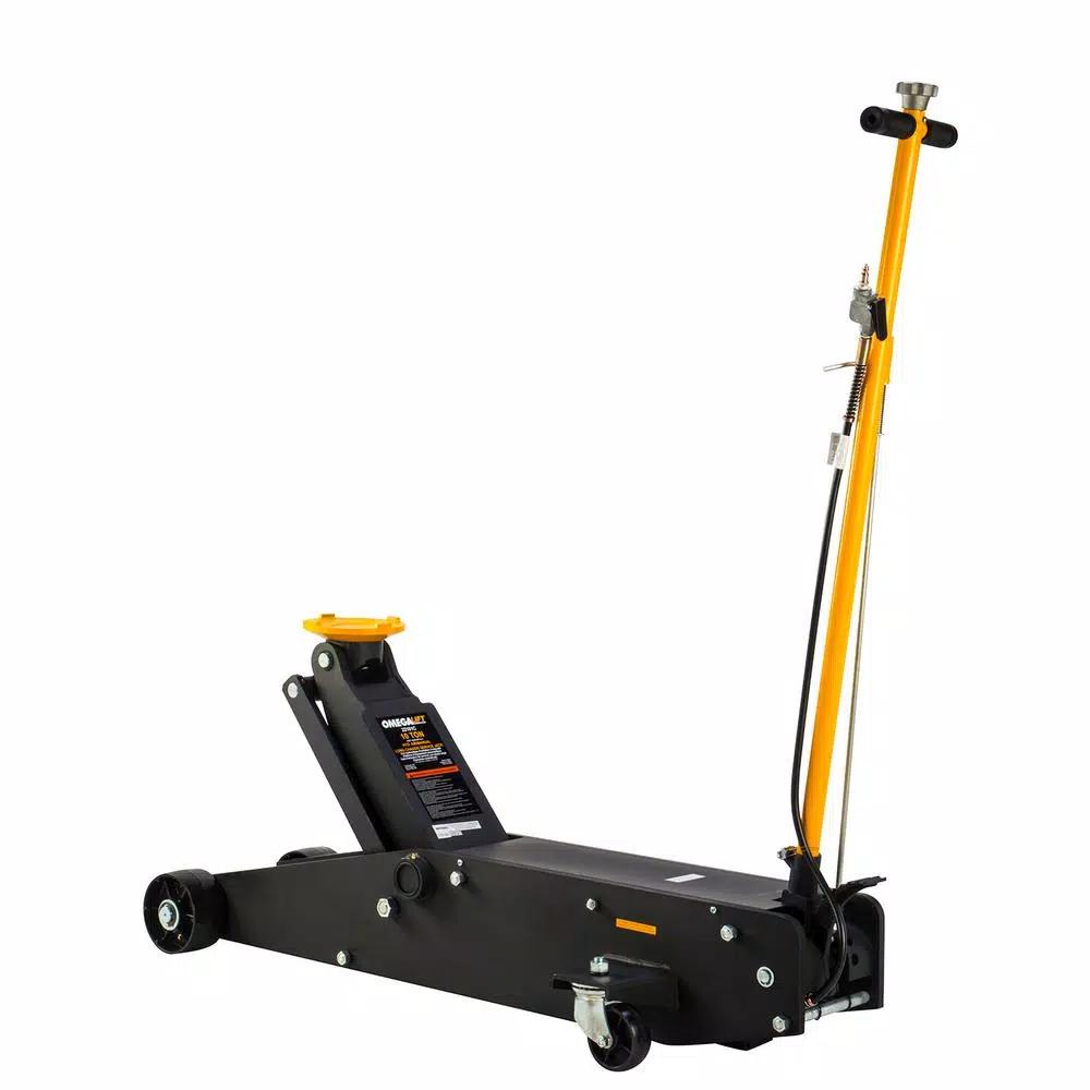 Omega Lift 10-Ton Heavy-Duty Air/Hydraulic Long Chassis Service Jack