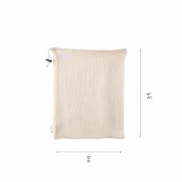 Kitchen Details Natural Cotton Eco Reusable Mesh Produce Bags, 3-Pack thumbnail 7