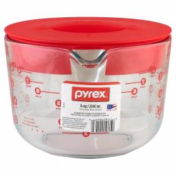 Pyrex 8-Cup Glass Measuring Cup with Red BPA-Free Lid thumbnail 3