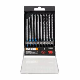 Worx T-Shank Jigsaw Blade Assortment Set, 10-Piece Multi-Purpose Kit for Worx Blade Runner and Rockwell thumbnail 4