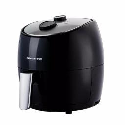 Ovente 3.2 Qt. Black Stainless Steel Electric Air Fryer, 1300W with Non-Stick Removable Basket thumbnail 1