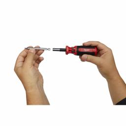 Milwaukee 9-in-1 SAE Hex/Key Drive Multi-Bit Screwdriver with Power Groove Bits thumbnail 6
