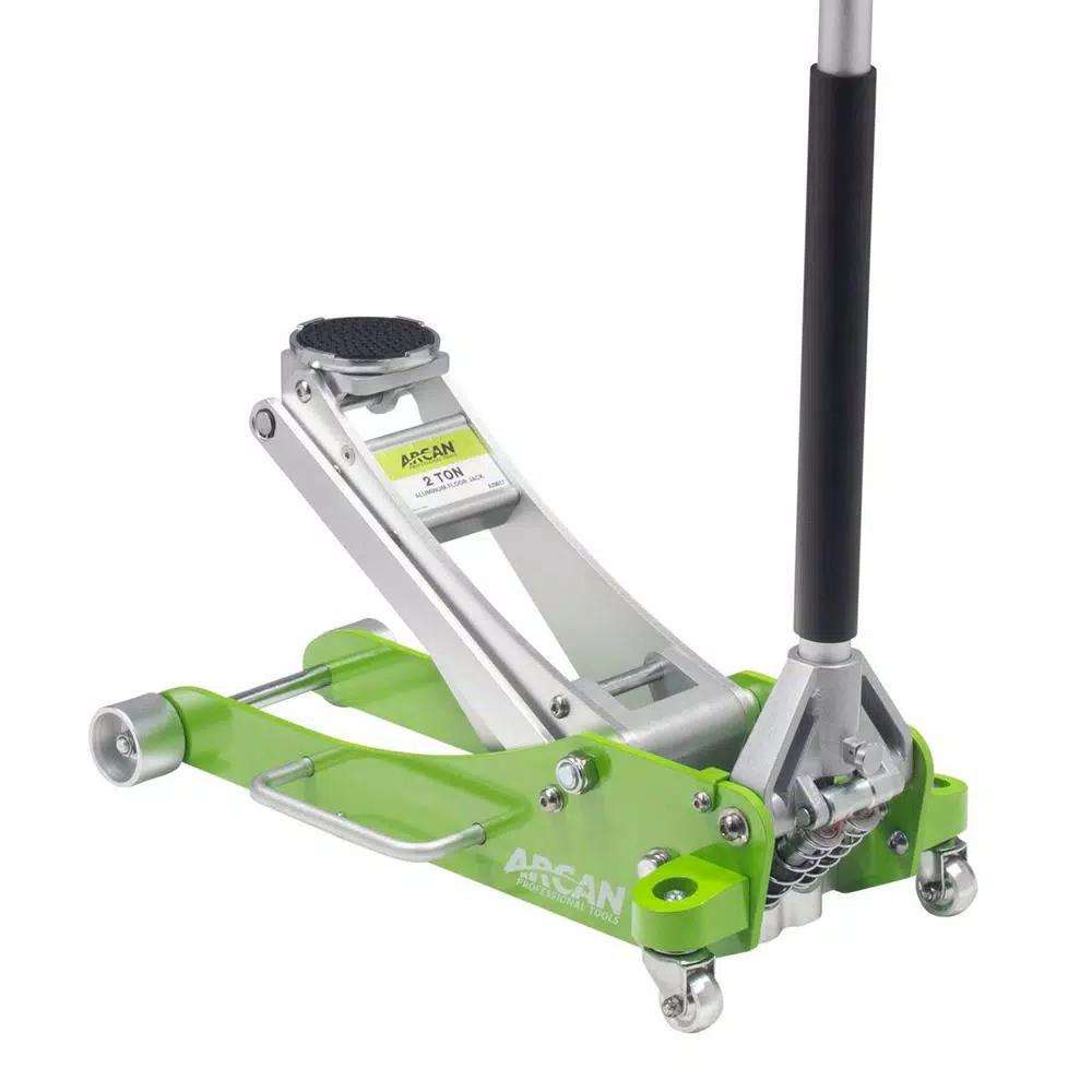 Arcan ALJ2TW 2-Ton Aluminum Floor Jack, Lightweight Service Jack with Dual Pump Pistons
