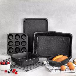 GRANITESTONE Stack Master 6-Piece Mineral and Diamond Infused Non-Stick Stackable Bakeware Set thumbnail 2
