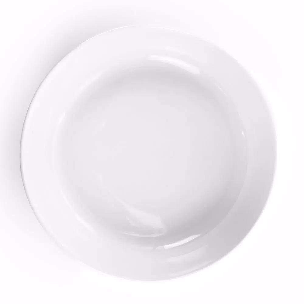 Elama Carey 18-Piece White Porcelain Dinnerware Set, Service for 4