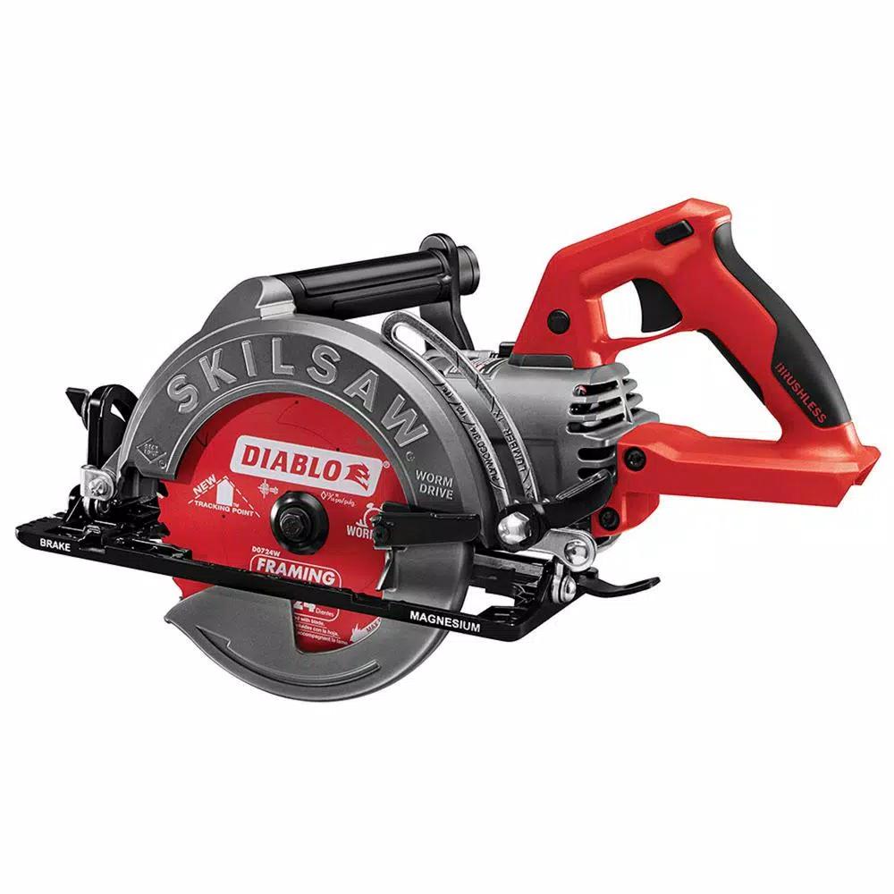 SKILSAW TRUEHVL 48V Cordless 7-1/4 in. Worm Drive Circular Saw with Diablo Blade (Tool Only)