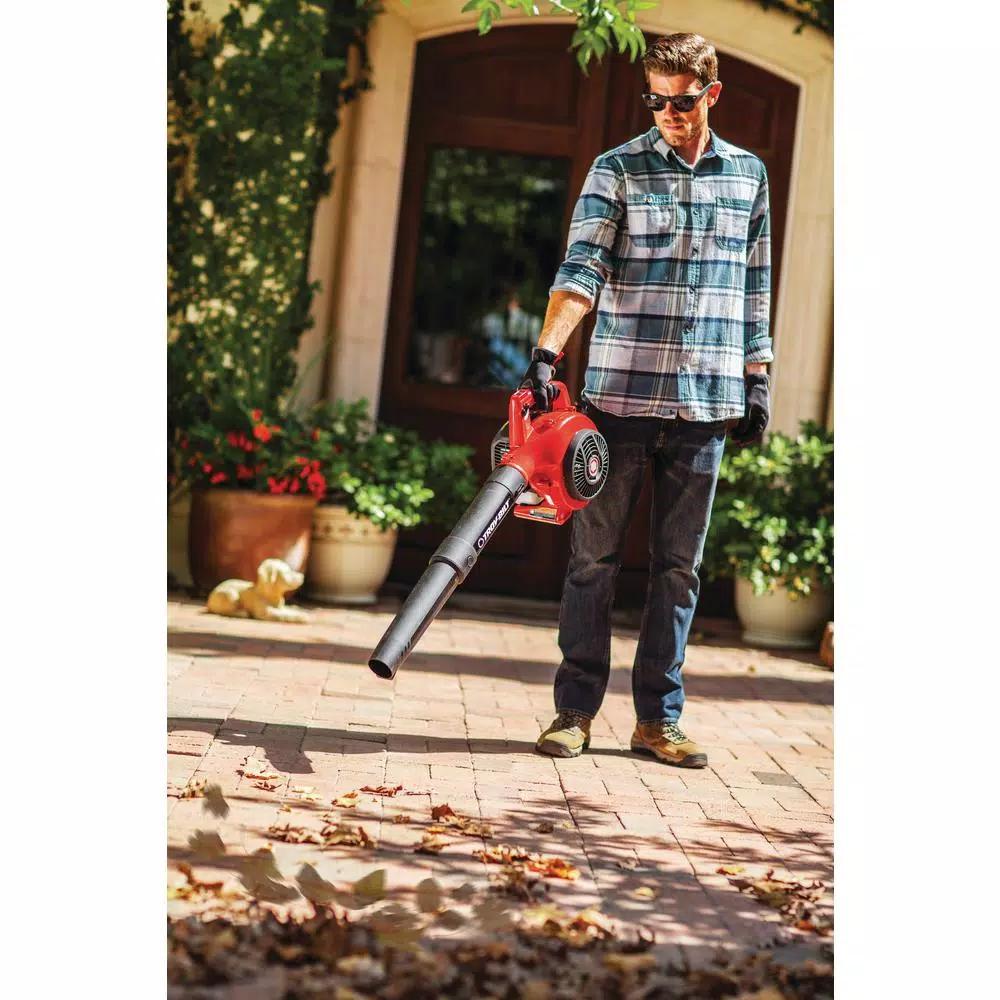 Troy-Bilt TB430 25cc 2-Cycle Gas Handheld Leaf Blower, 200 MPH, 430 CFM