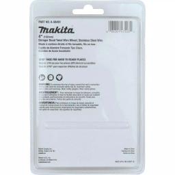 Makita 4 in. Stainless Steel Stringer Bead Twist Wire Wheel for Angle Grinders thumbnail 4