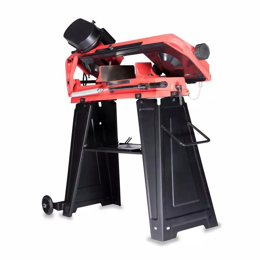 General International 4.5 in. Metal Cutting Band Saw with Heavy Duty Steel Stand