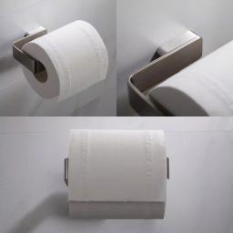 KRAUS Stelios Brushed Nickel Toilet Paper Holder, Solid Brass thumbnail 3