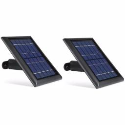 Wasserstein Solar Panel for Arlo Ultra/Ultra 2, Pro 3/Pro 4, with 13 ft. Magnetic Cable (2-Pack, Black) thumbnail 1